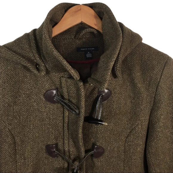 C1 Women’s Tommy Hilfiger Tooth Toggle Wool Jacket 14 - Picture 3 of 4